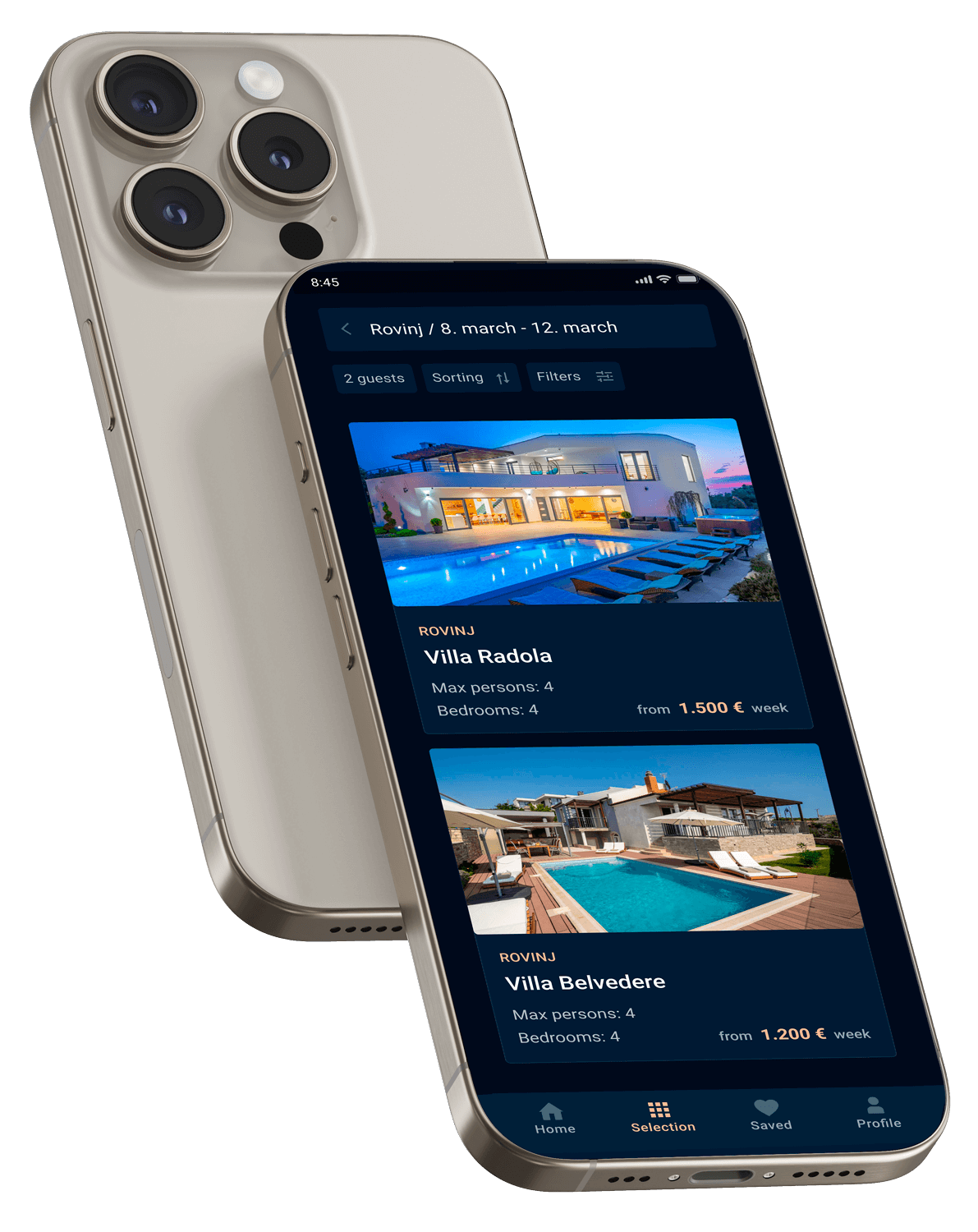 Mobile phone with app design