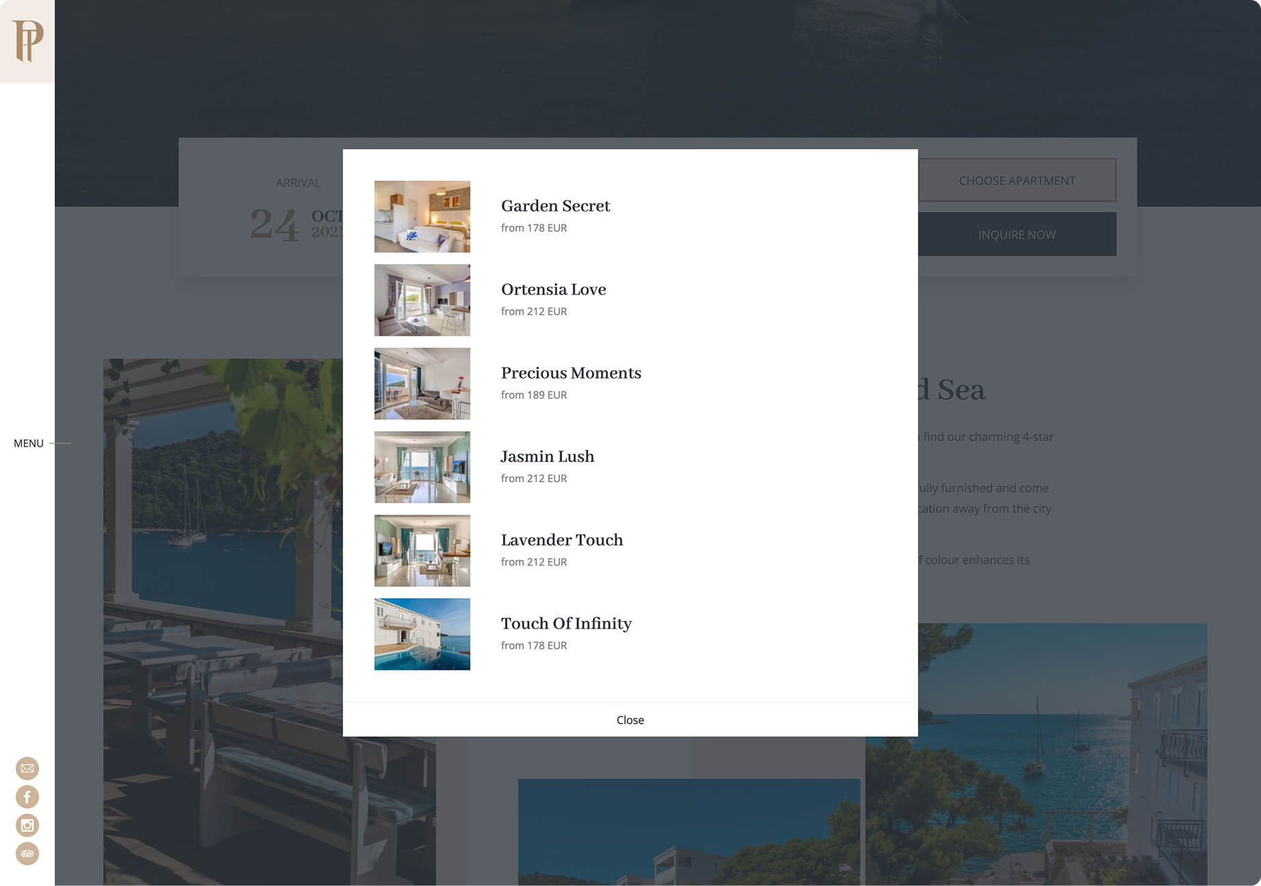 Pintree Mljet appartments