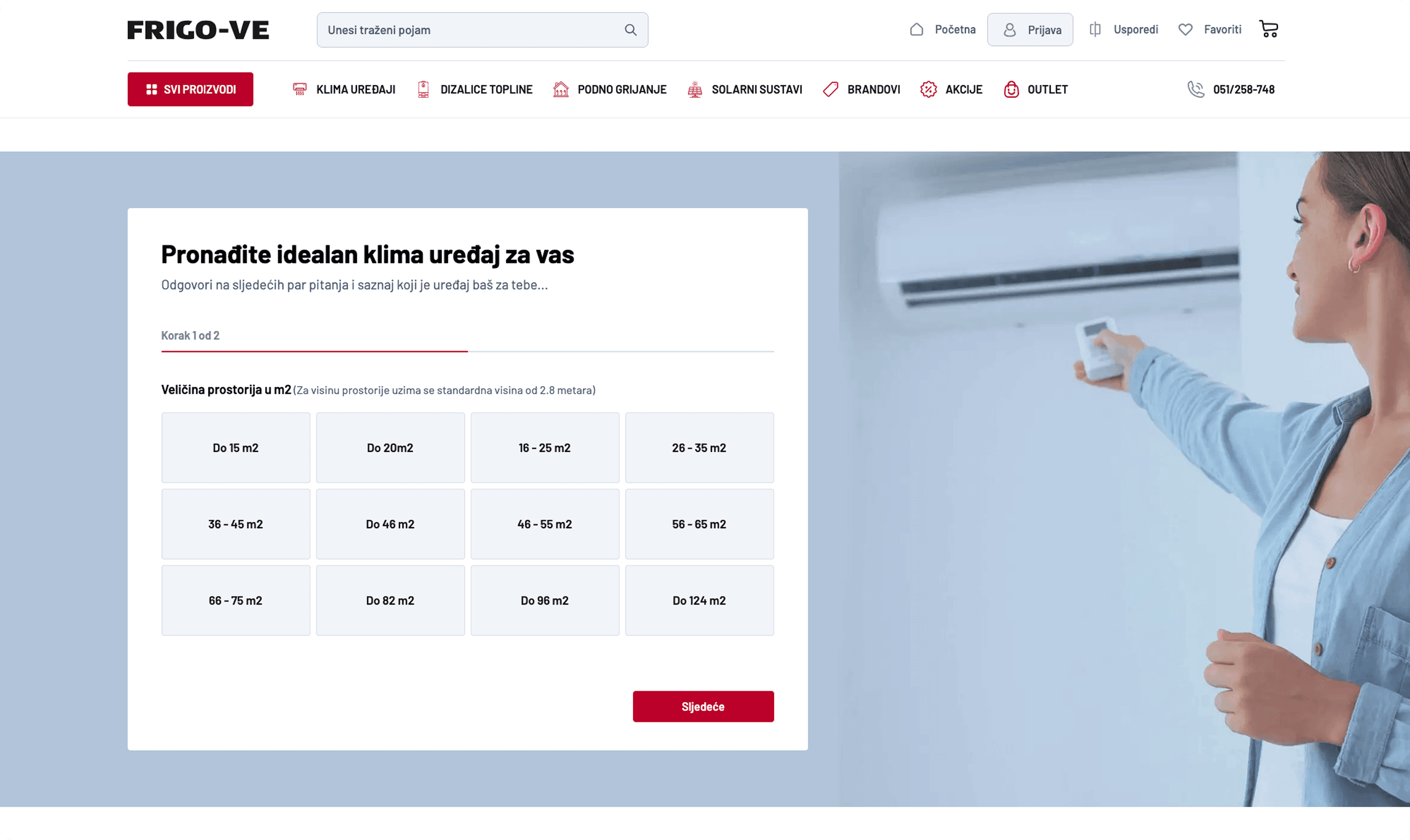 Frigo-ve product filter