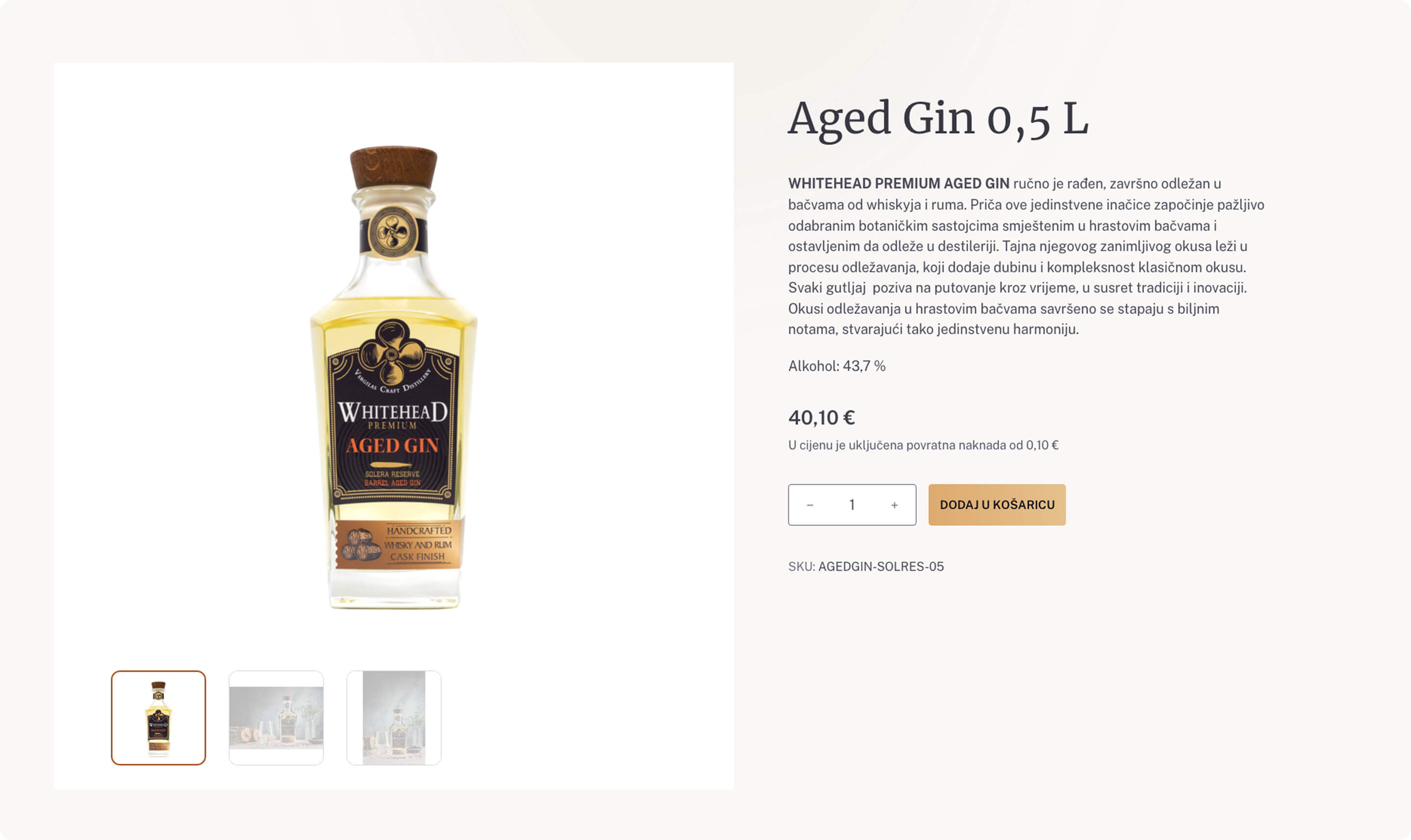 Vergilas Craft Distillery single product