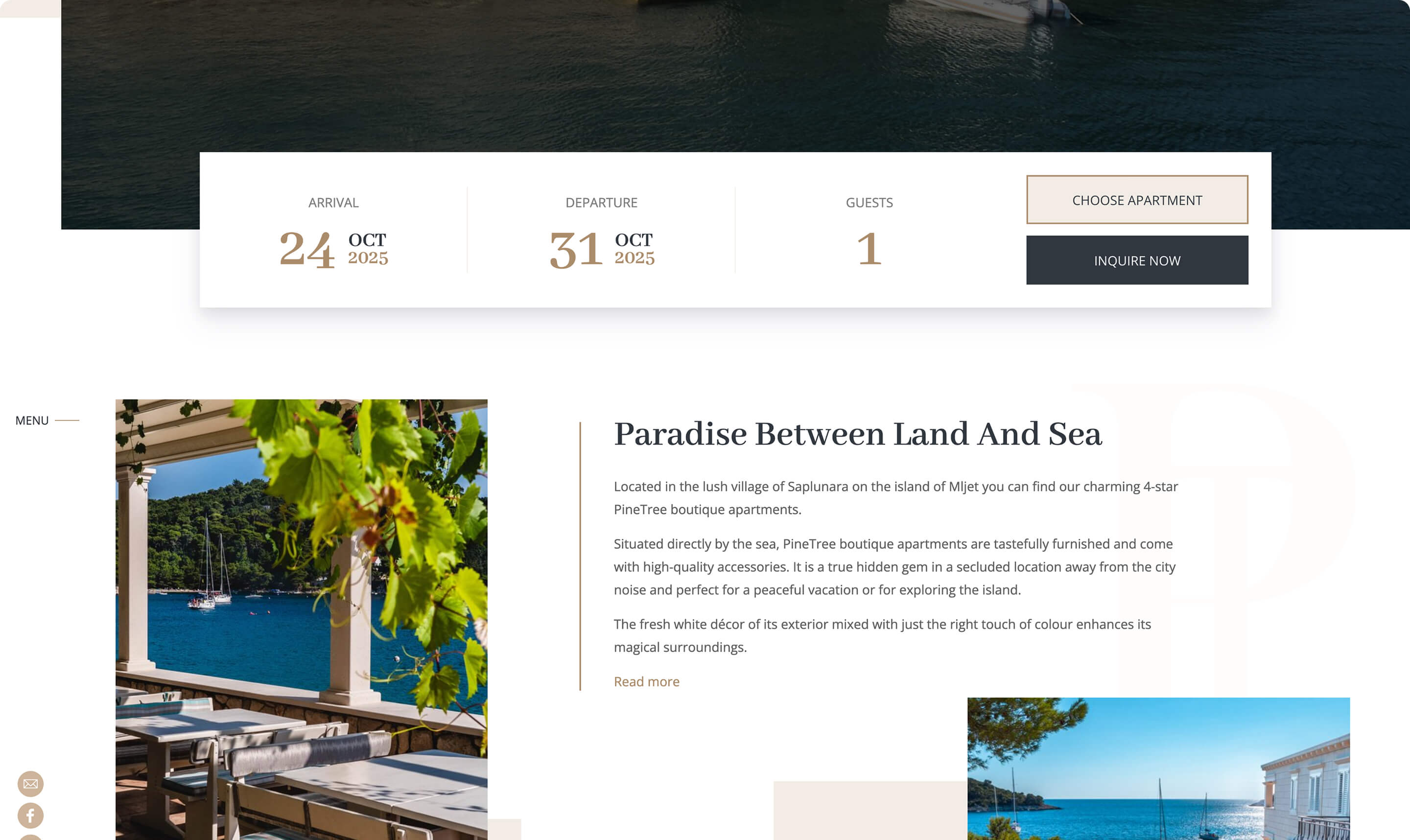 Pintree Mljet booking